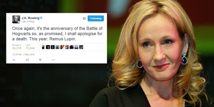 1300x732 JK Rowling apologizes for killing 'Harry Potter' character, reveals