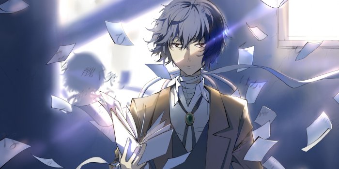 2880x1800 Download 2880x1800 Dazai Osamu, Bandages, Papers, Bungou Stray Dogs