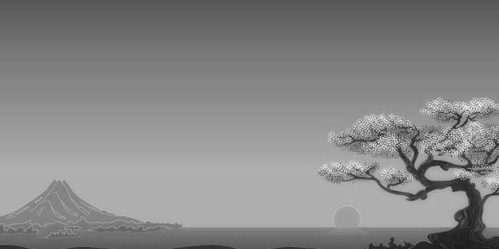 1920x1080 Japanese, Digital art, Minimalism, Simple background, Trees, Nature
