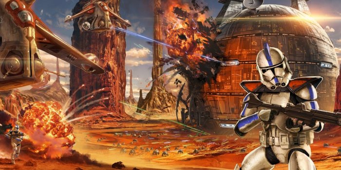 1332x850 Wallpaper Star Wars, art, soldiers, battle, the battle, Star wars