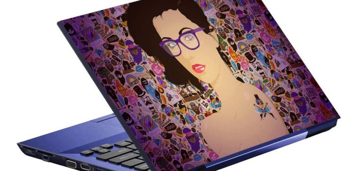 1205x800 Imagination Era Girl Art Wallpaper pop Art Laptop Skin Stickers