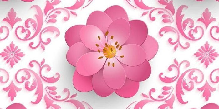 736x1308 Pink 3d Flower Patterns #wallpaper #3d #iphonewallpaper #3dwallpaper