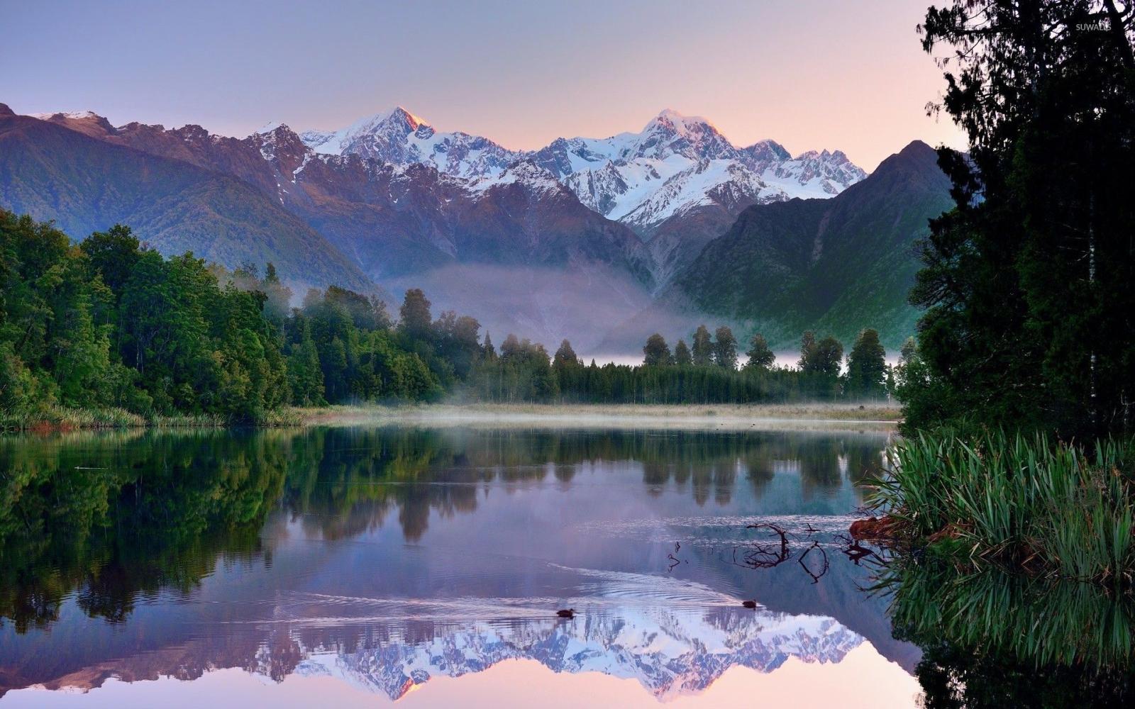 1920x1200 Mountain lake in New Zealand wallpaper - Nature wallpapers - #22660