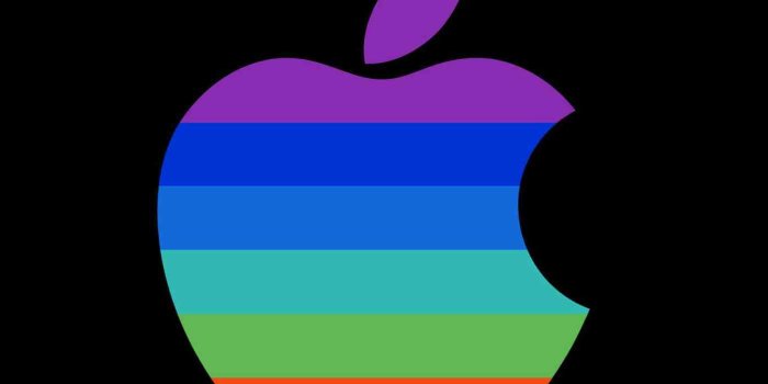 1398x2592 0 Apple Iphonewallpapers Hd Apple Logo Colorful Black - Iphone Apple
