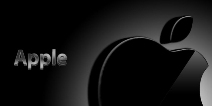 1600x900 Black Apple Logo Wallpapers #6985558