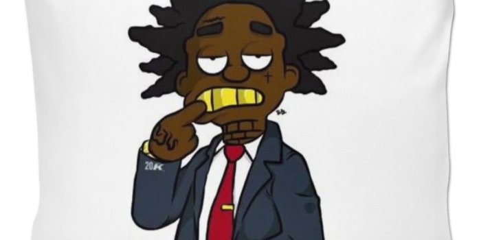 1024x936 Kodak Black Cartoon Pillow