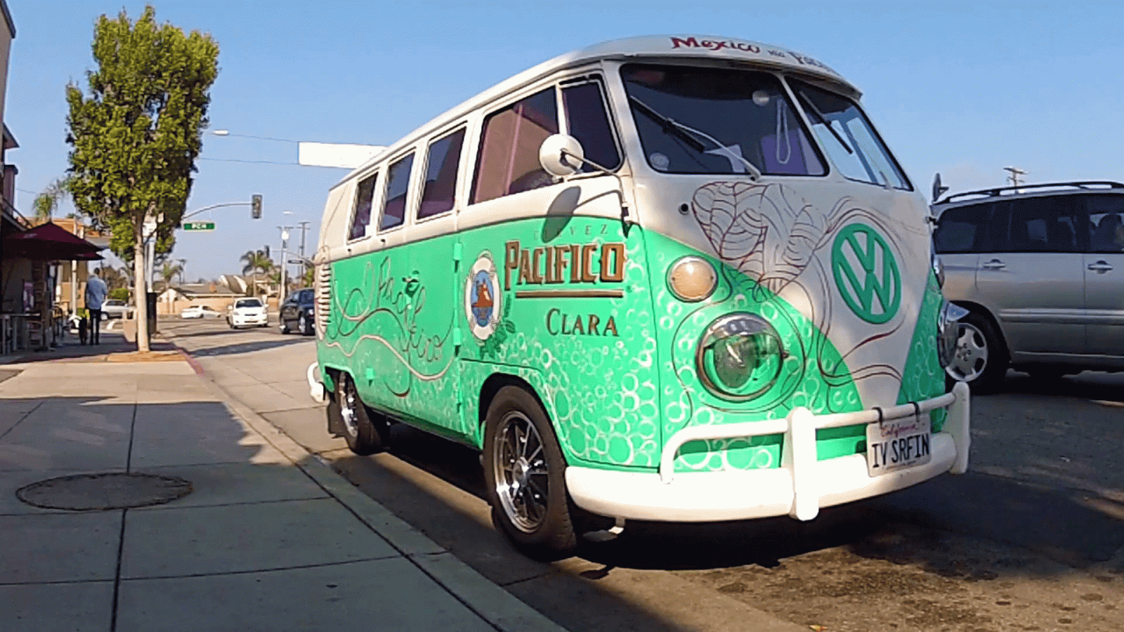 1920x1080 1060s Era Volkswagon Retro Surf Van In Seal Beach CA Stock Video Footage -  Storyblocks Video