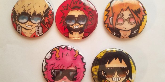 2048x1536 Bakusquad Buttons *Set of 5*