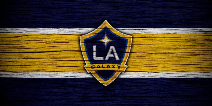 3840x2400 Download wallpapers Los Angeles Galaxy, 4k, MLS, wooden texture