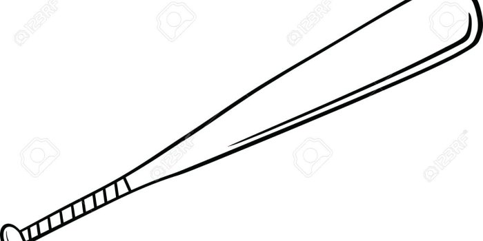 1300x748 Simple Baseball Bat Clipart Black And White (79+ Images In