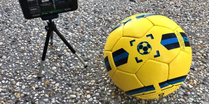 1600x1200 DribbleUp's 'smart' soccer ball helps you train with an app