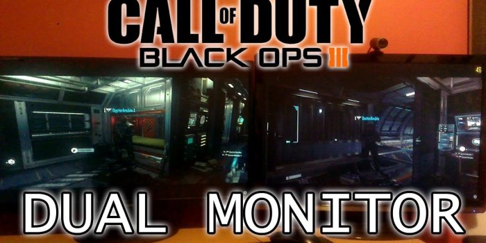1280x720 Call of Duty Black Ops 3 Dual Monitor Split Screen Tutorial