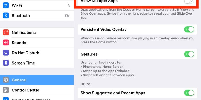 2048x1536 How to Disable Split Screen View on iPad