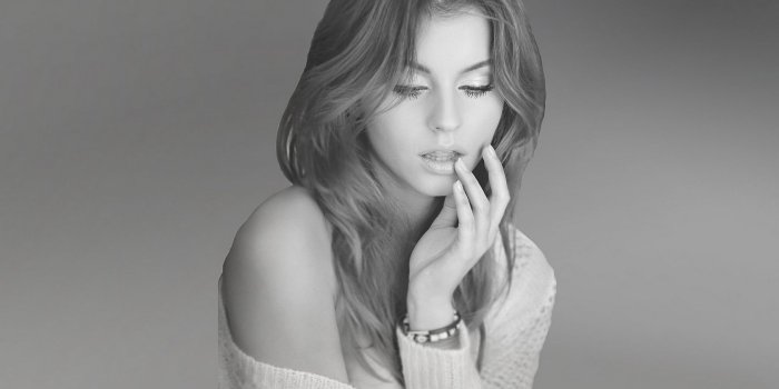 1680x1050 Woman Beautiful Girl Beauty Black and White wallpaper | 1680x1050