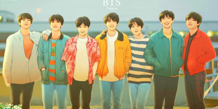 2048x1167 Fanart of BTS (방탄소년단) 'Euphoria : Theme of LOVE YOURSELF 起