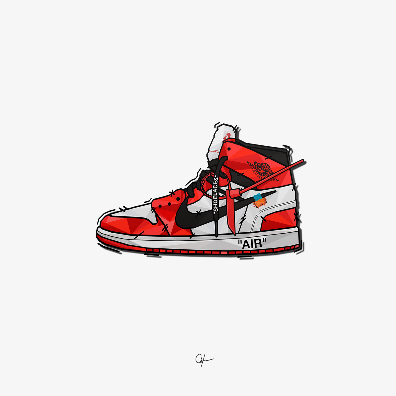 1280x1280 Younmarx — Nike Air Jordan x Off White @younmarx | Art ❤️ in 2019