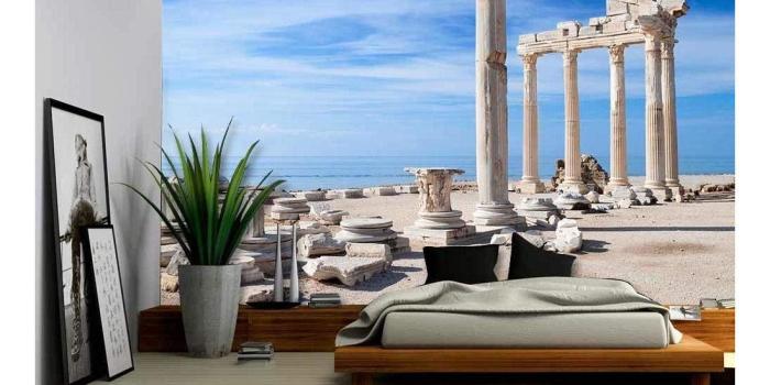 1100x1100 Temple of Apollo Ancient Ruins Wallpaper Large in - Wall Murals | Wall26