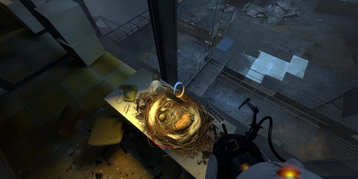 1920x1080 Portal 2] the bird that snatched GLaDOS seems to have been hoarding