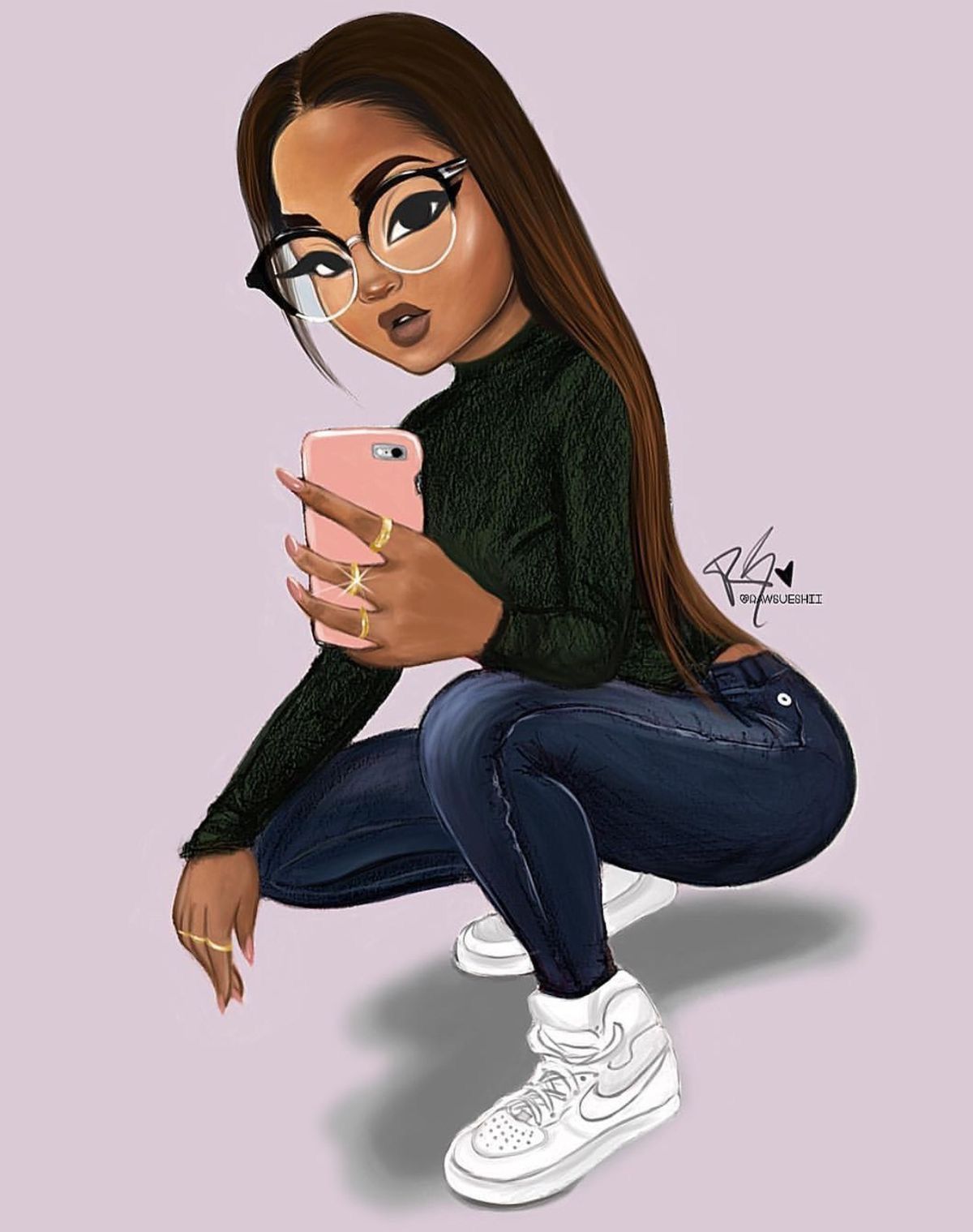 1200x1519 Dope Art | Wallpaper in 2019 | Black girl art, Black women art