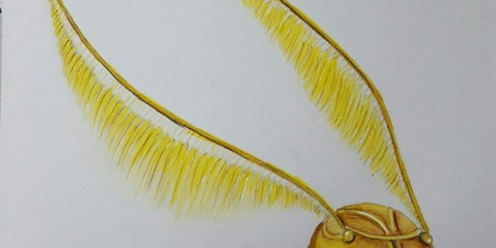 1059x1411 This is my drawing of The Golden Snitch | Harry Potter | Harry