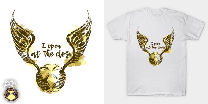 1259x630 Golden snitch t-shirt – NemiMakeit Designs