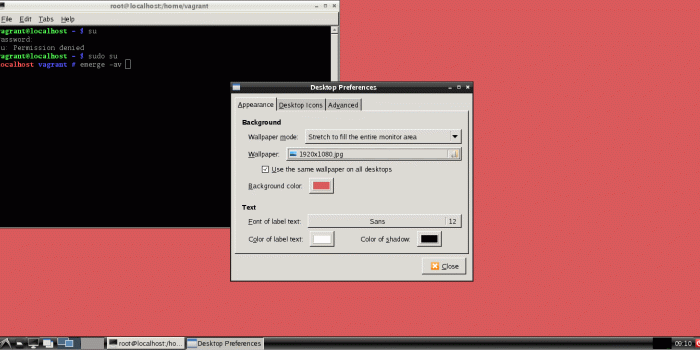1364x671 Why can't I change my desktop background to a JPG in LXDE? - Unix