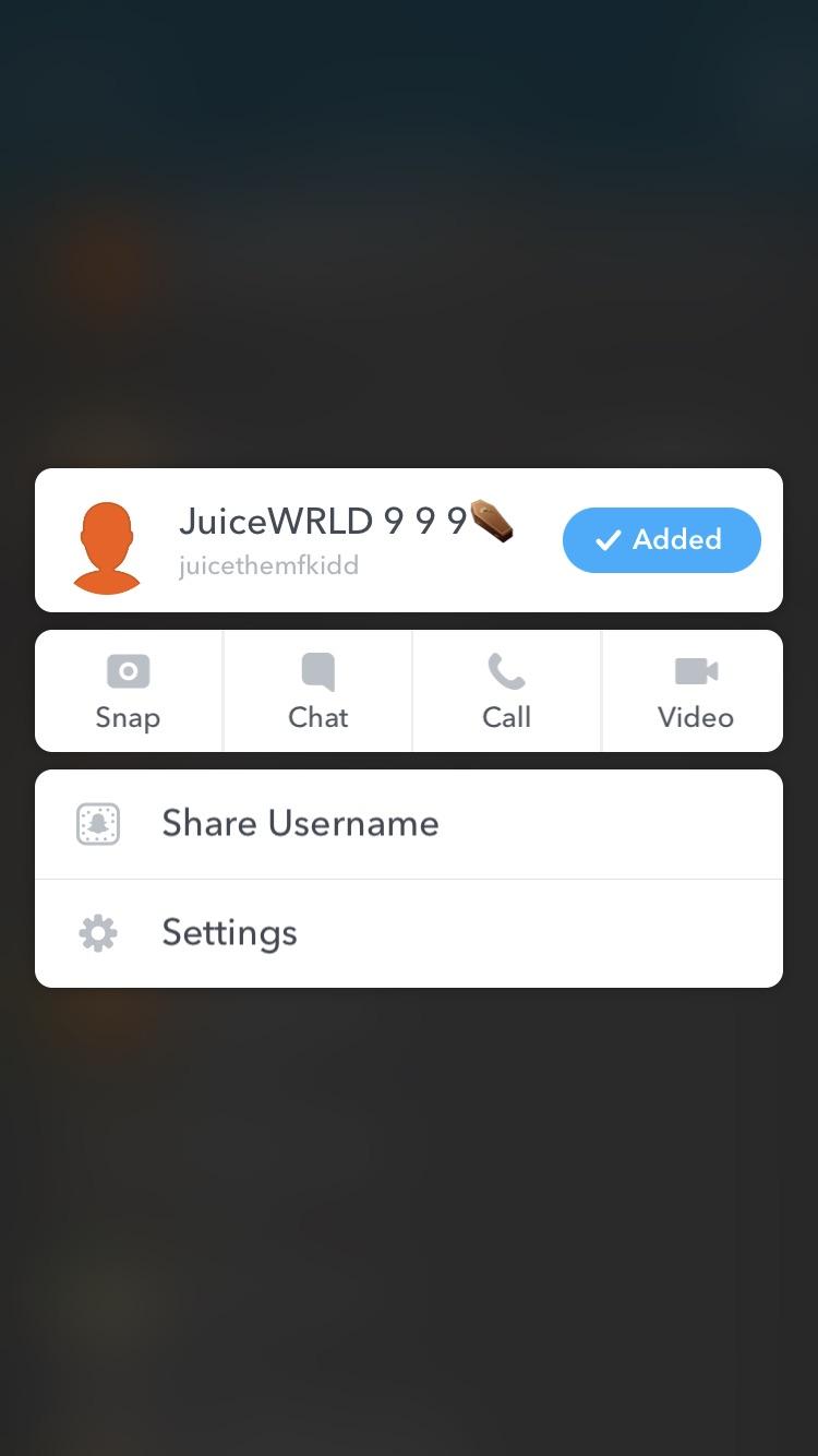 750x1334 Juice WRLD's Snapchat (used to see more from him, not sure how much