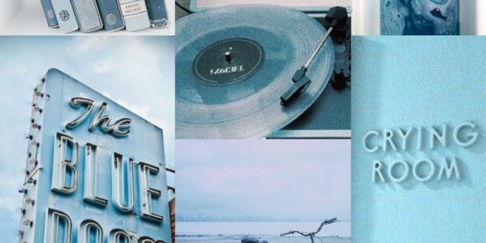 899x1600 Wallpaper, background, collage, aesthetic, music, color, blue, light