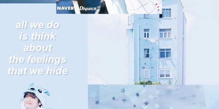 1024x1820 Collage aesthetic: Kim Taehyung Color: Baby blue