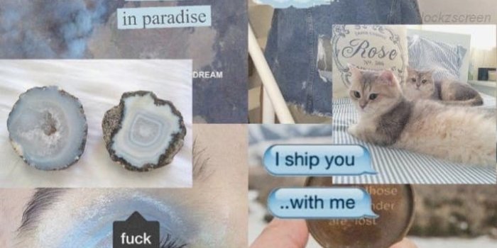 719x1280 baby blue wallpaper uploaded by réveuse on We Heart It