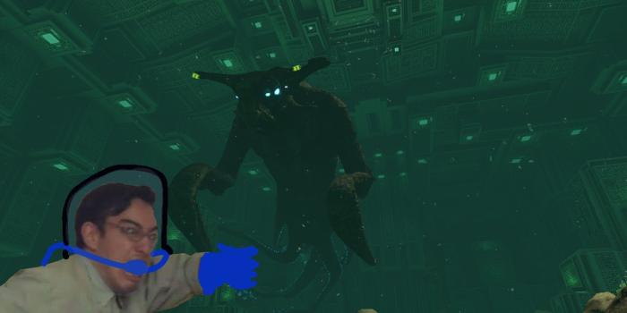 1600x1024 x-post from r/subnautica) [OC] When you run into the Sea Emperor for