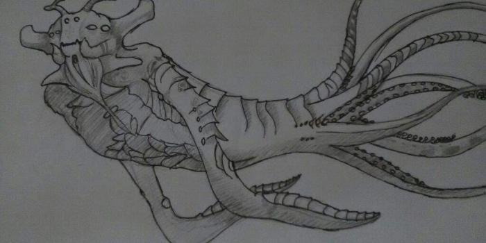 1024x768 Sea Emperor drawing | Subnautica Amino