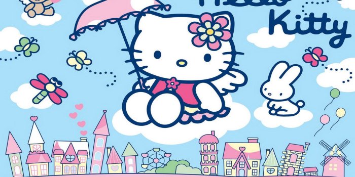 1920x1200 Free Purple Hello Kitty Wallpaper Desktop Background « Long