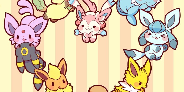 1400x1400 Eevee evolutions with sylveon wallpaper Gallery