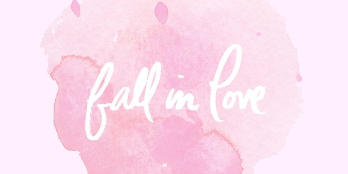 1242x2208 Fall in love pastel pink watercolour phone wallpaper | Phone