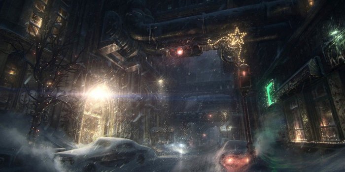 1332x850 Wallpaper snow, machine, the city, the game, Batman, game wallpapers