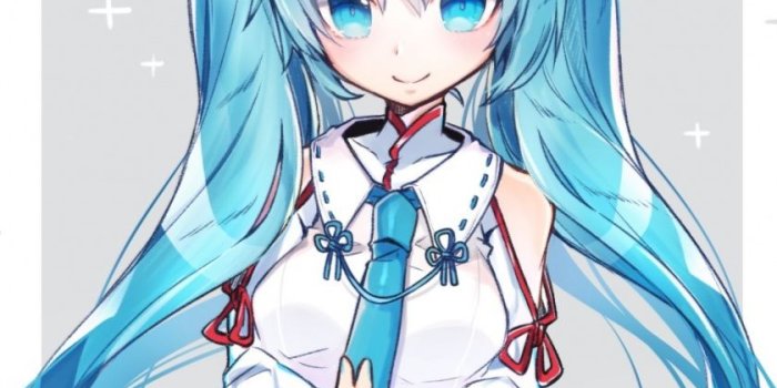 840x1336 Download 840x1336 wallpaper cute, hatsune miku, blue hair, minimal