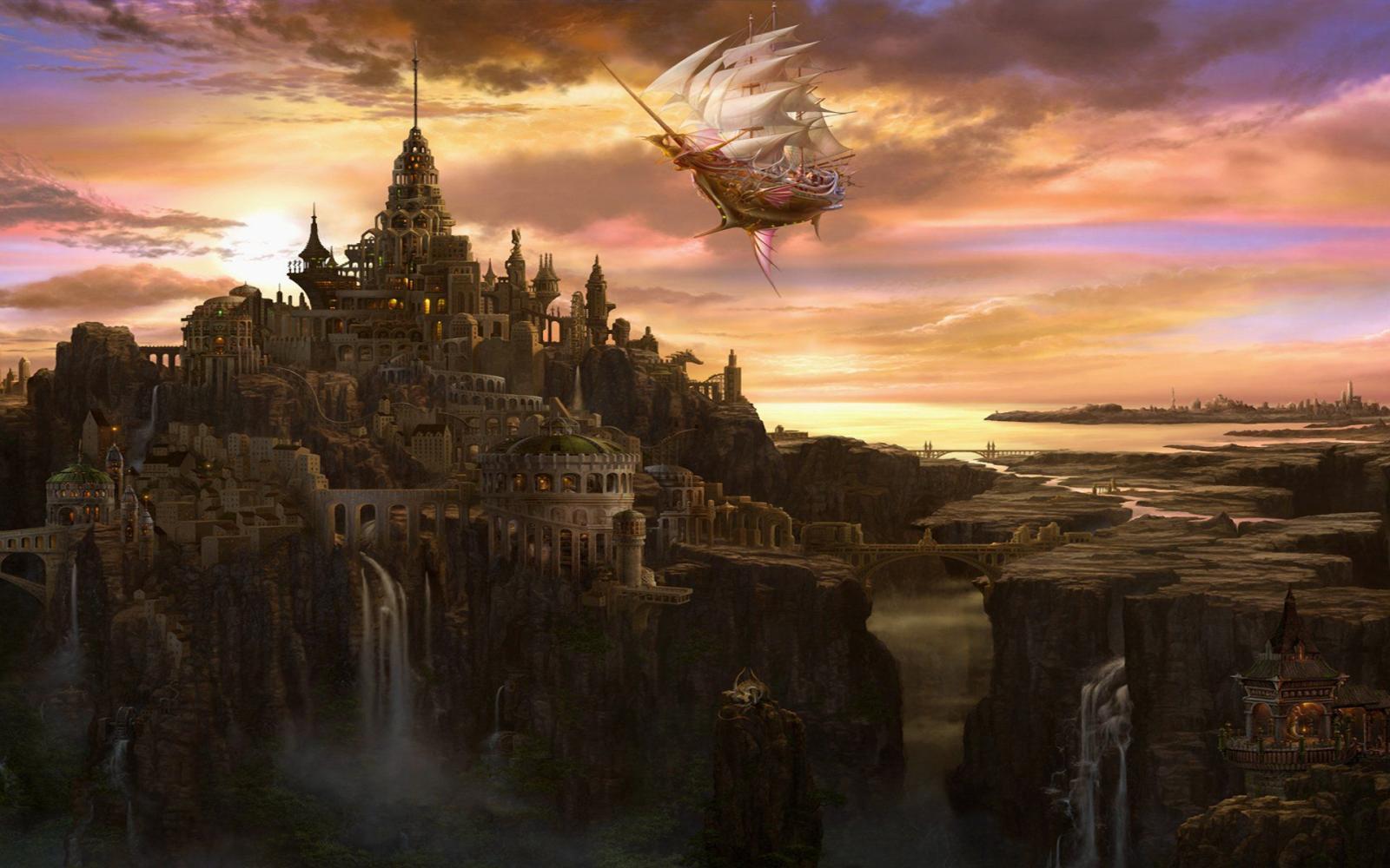 1920x1200 Fantasy city wallpaper 1920x1080 Gallery