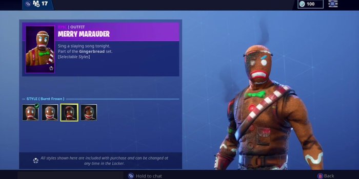 1280x720 Fortnite Merry Marauder Burnt: Fortnite Merry Marauder Skin – Billy
