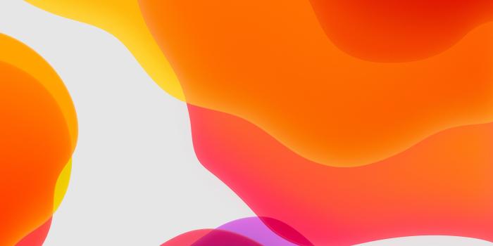 3208x3208 Wallpaper iOS 13, iPadOS, Orange, Gradient, HD, Abstract, #18187