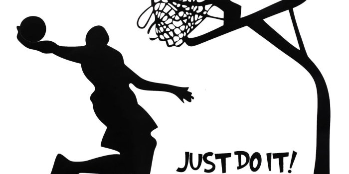 1200x1200 Playing Basketball Sports Wall Decal Removable Home Room Decor Art