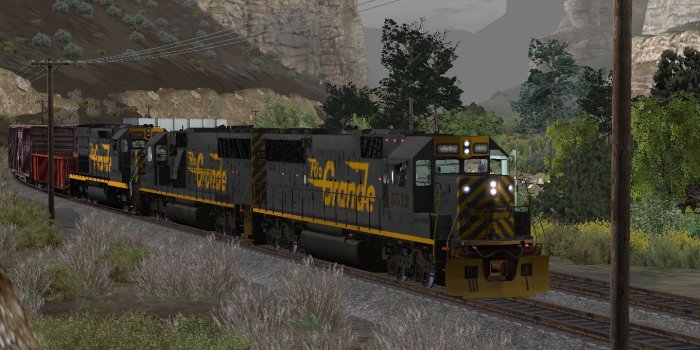 1360x768 JHM Studios - DRGW SD50's Soldiering up Soldier Summit