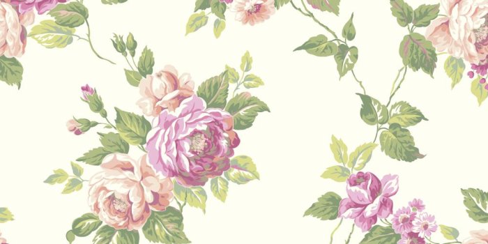 1000x1000 Ashford House Blooms Victorian Garden Toss Wallpaper - Wallpaper