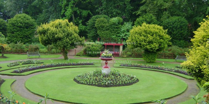3072x2304 victorian garden trees flowers green nature