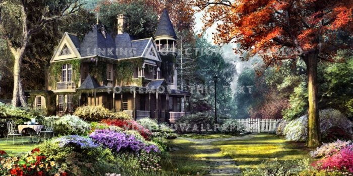 1280x850 victorian garden f scenery painting art