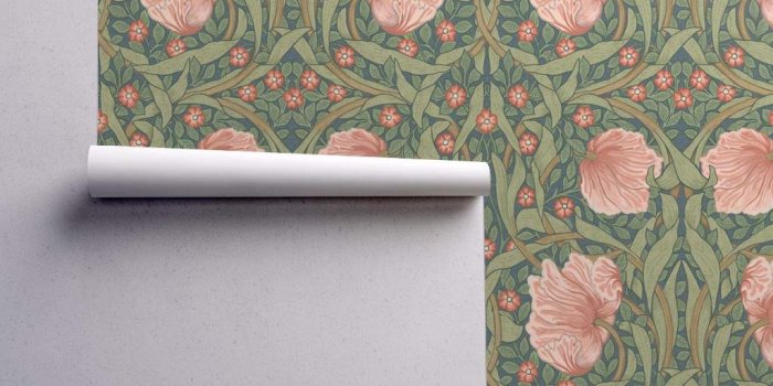 1024x1024 Peel-and-Stick Removable Wallpaper - Floral Victorian Garden Willian