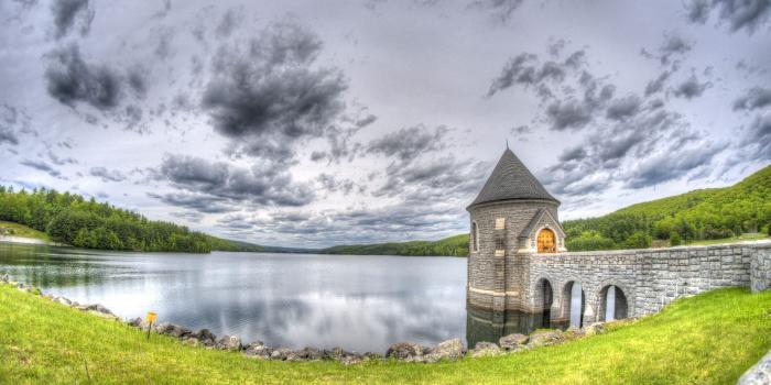 3840x2160 Landscape, Reservoir, Water, Nature, Mount Scenery 4K Ultra HD