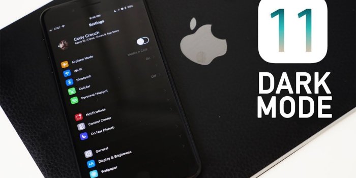 1280x720 iOS 11 DARK MODE