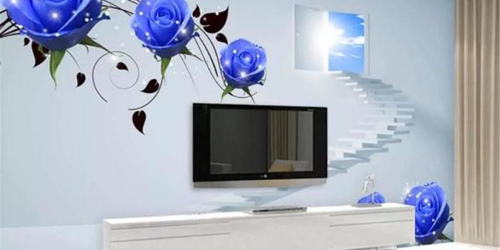 1024x880 Custom Any Size 3D Wallpaper Blue Delicate Rose Space Staircase Living Room  Bedroom Background Wall Wallpaper