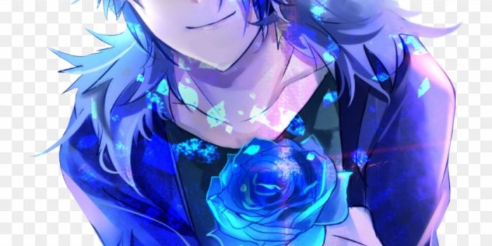 840x1221 Anime Couples Ib - Render Anime Boy Blue, HD Png Download